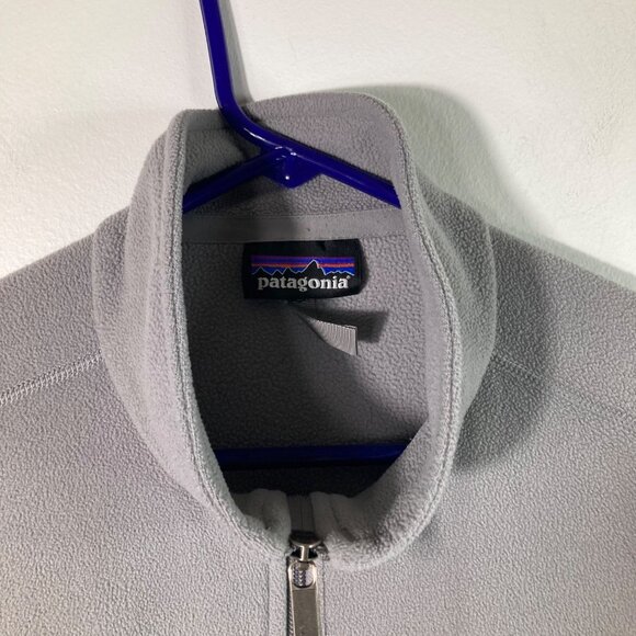 Mens Patagonia Micro D Fleece Full Zip Jacket Gray XS Polyester Flaw - Picture 4 of 11